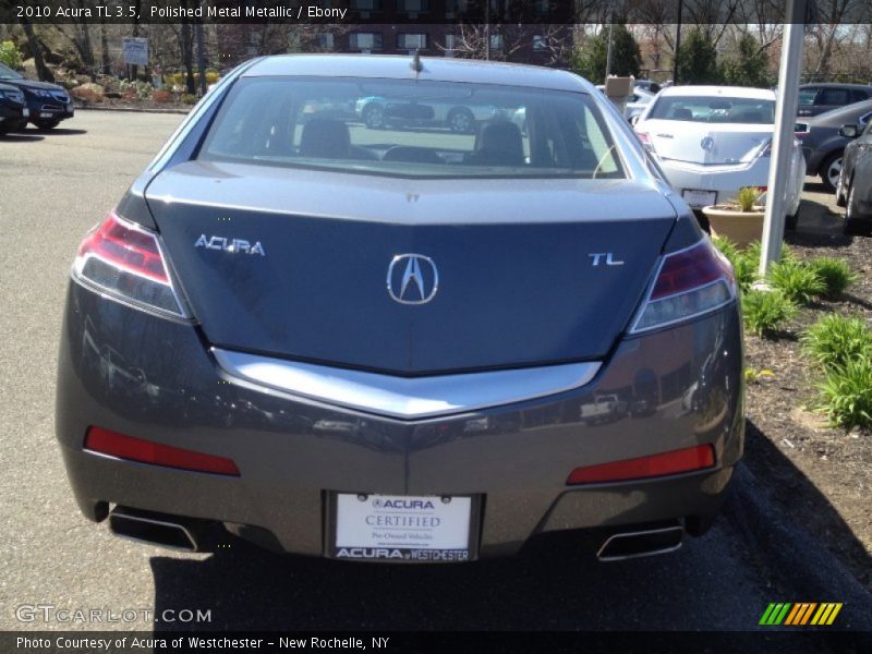 Polished Metal Metallic / Ebony 2010 Acura TL 3.5