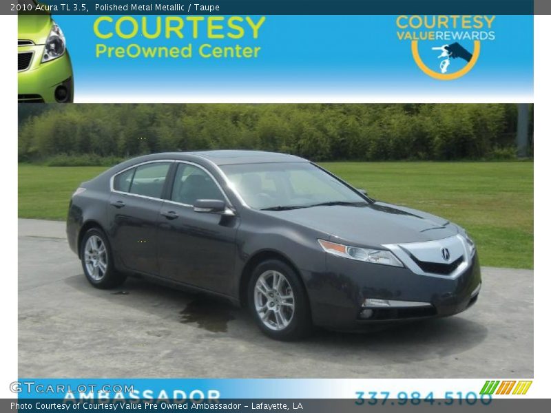 Polished Metal Metallic / Taupe 2010 Acura TL 3.5