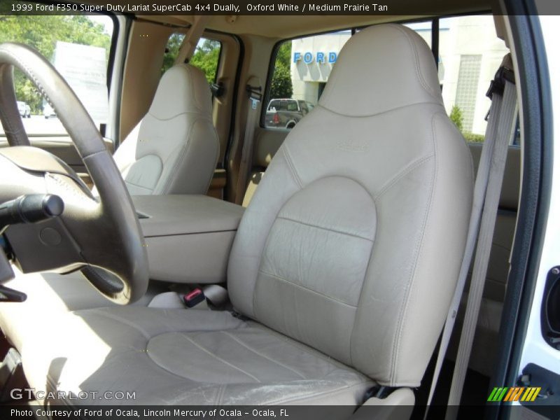 Oxford White / Medium Prairie Tan 1999 Ford F350 Super Duty Lariat SuperCab 4x4 Dually