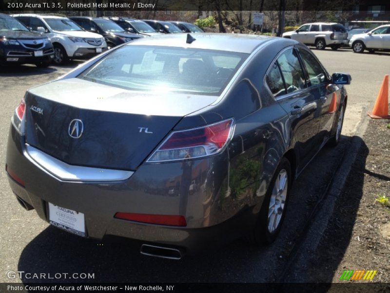Polished Metal Metallic / Ebony 2010 Acura TL 3.5