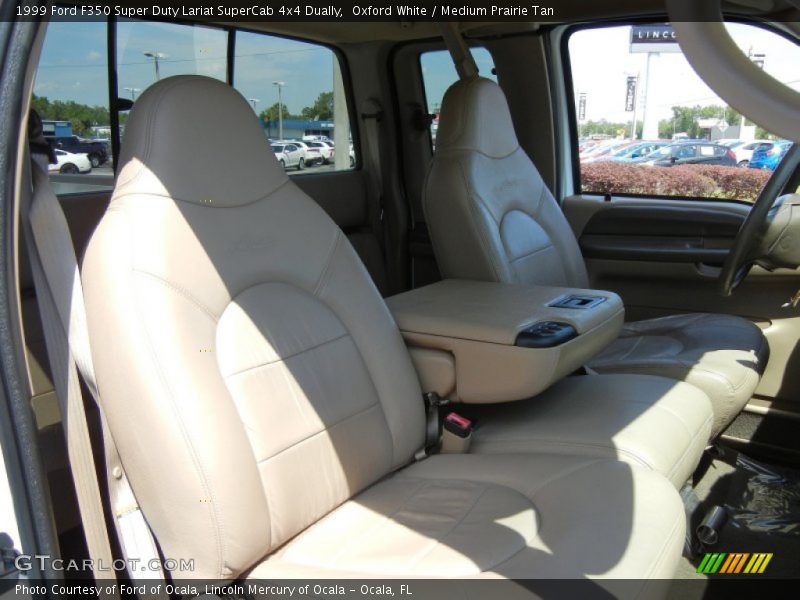 Oxford White / Medium Prairie Tan 1999 Ford F350 Super Duty Lariat SuperCab 4x4 Dually