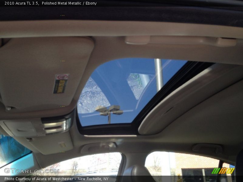 Polished Metal Metallic / Ebony 2010 Acura TL 3.5