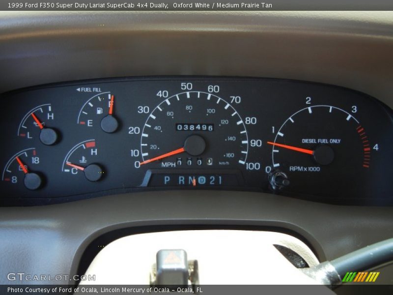 Oxford White / Medium Prairie Tan 1999 Ford F350 Super Duty Lariat SuperCab 4x4 Dually