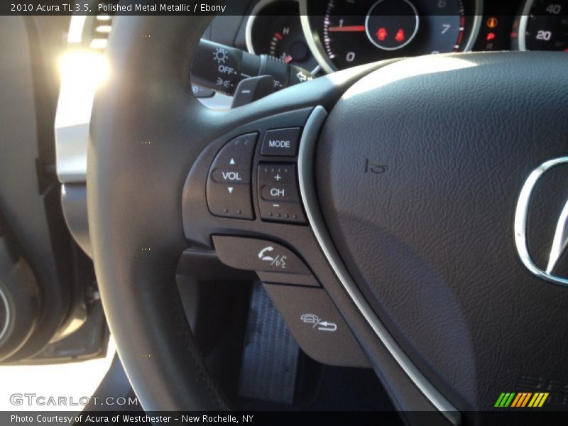 Polished Metal Metallic / Ebony 2010 Acura TL 3.5