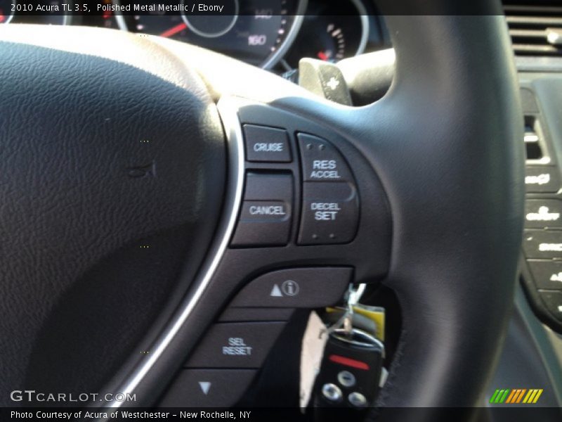 Polished Metal Metallic / Ebony 2010 Acura TL 3.5