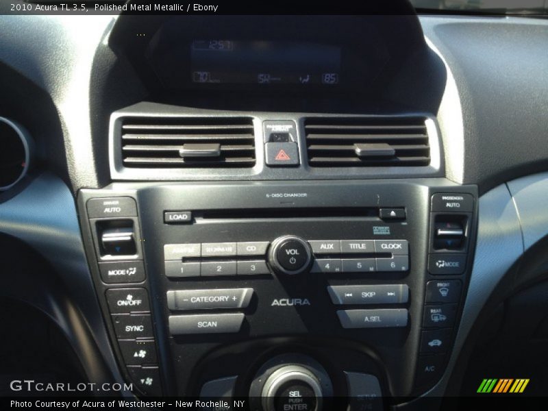 Polished Metal Metallic / Ebony 2010 Acura TL 3.5