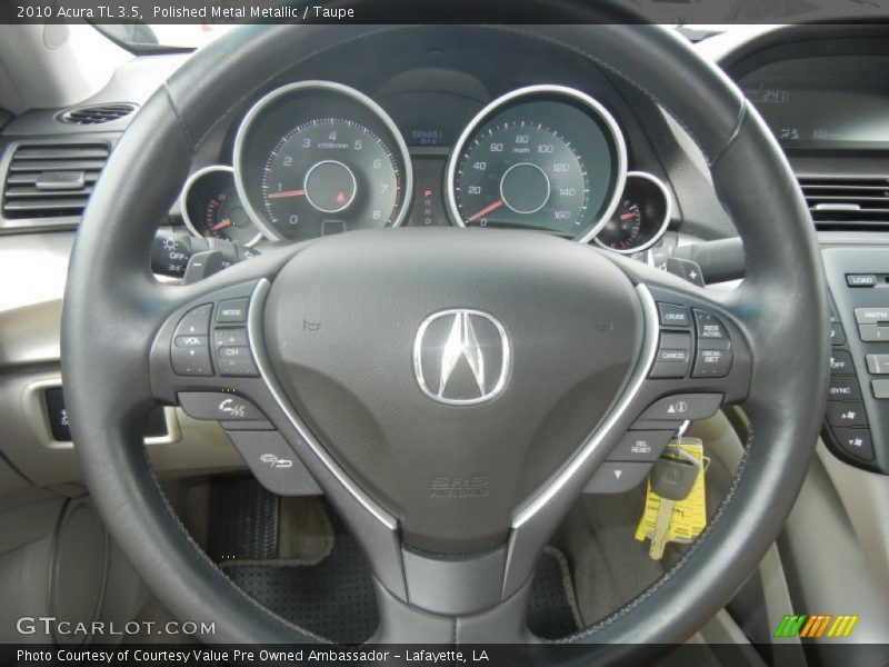 Polished Metal Metallic / Taupe 2010 Acura TL 3.5