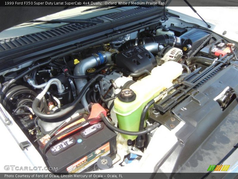 Oxford White / Medium Prairie Tan 1999 Ford F350 Super Duty Lariat SuperCab 4x4 Dually
