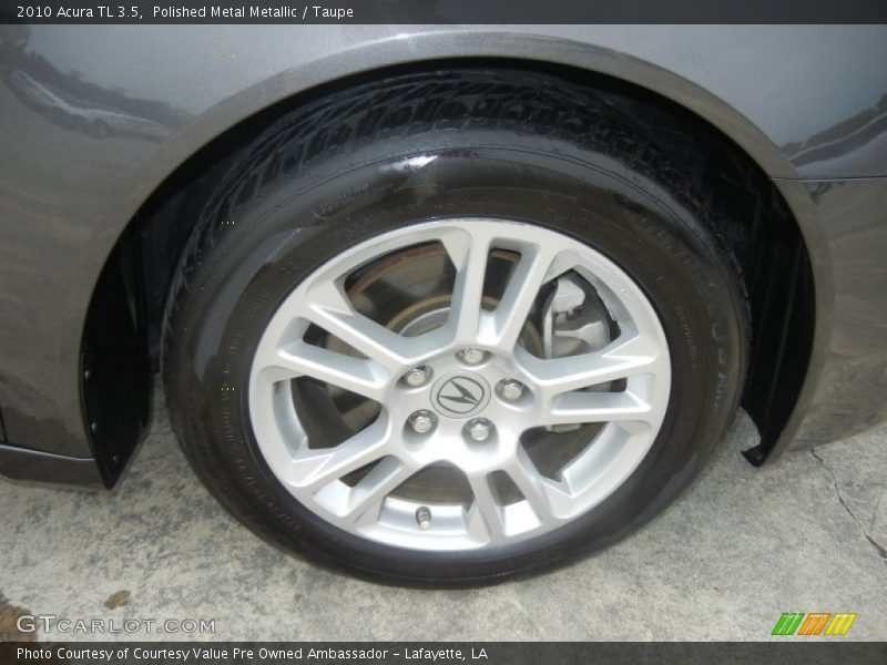 Polished Metal Metallic / Taupe 2010 Acura TL 3.5