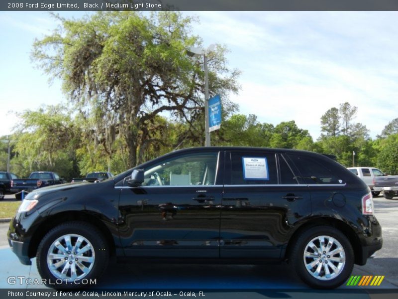 Black / Medium Light Stone 2008 Ford Edge Limited