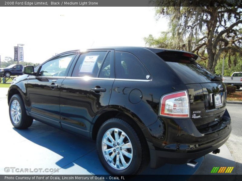 Black / Medium Light Stone 2008 Ford Edge Limited