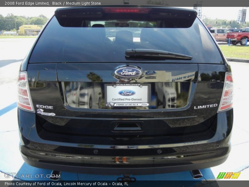 Black / Medium Light Stone 2008 Ford Edge Limited