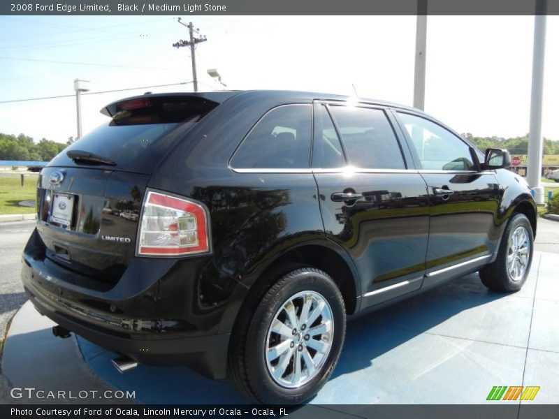 Black / Medium Light Stone 2008 Ford Edge Limited