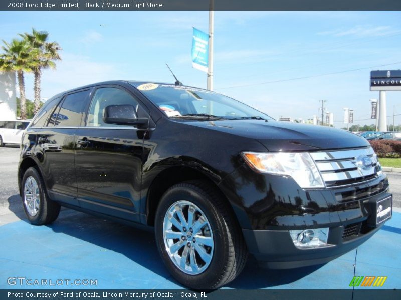 Black / Medium Light Stone 2008 Ford Edge Limited