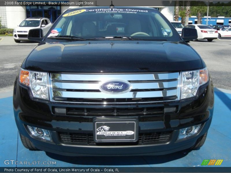Black / Medium Light Stone 2008 Ford Edge Limited