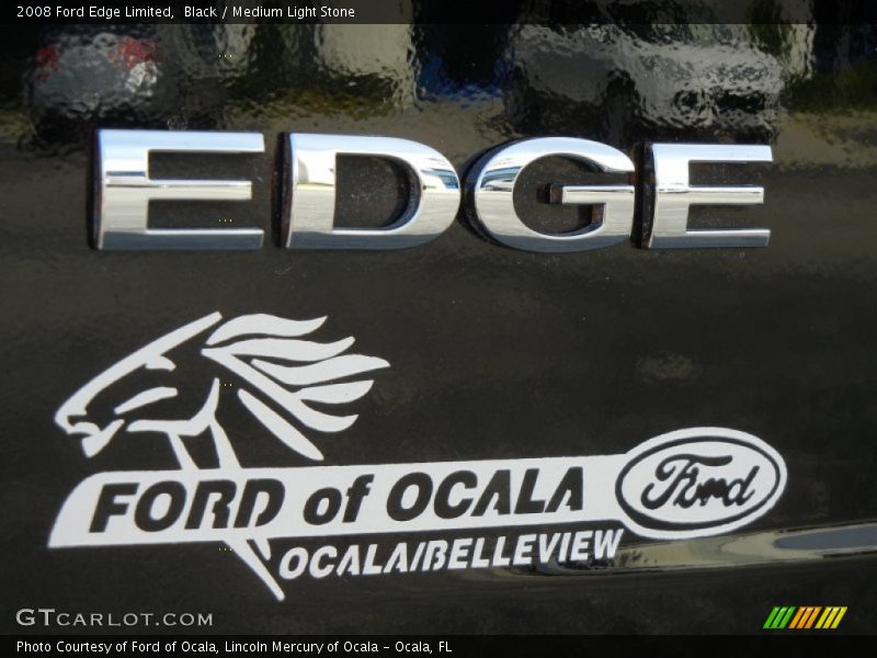 Black / Medium Light Stone 2008 Ford Edge Limited
