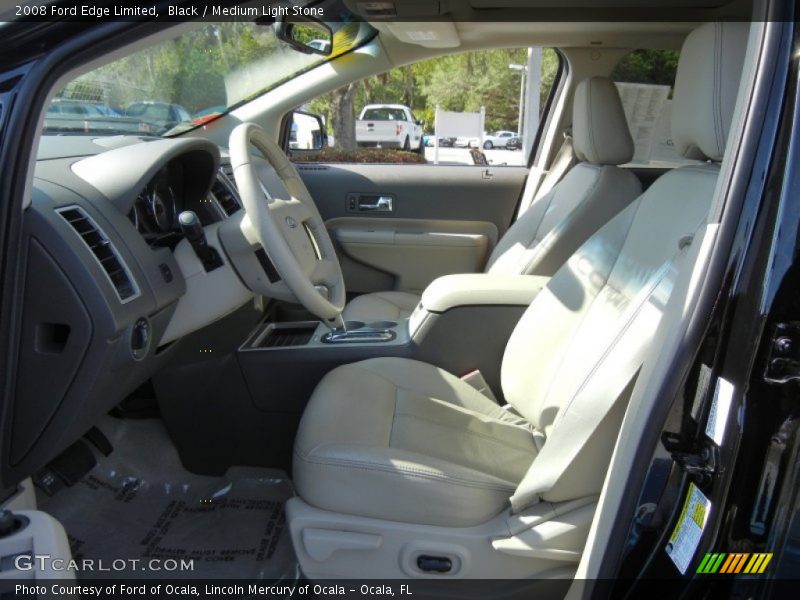 Black / Medium Light Stone 2008 Ford Edge Limited