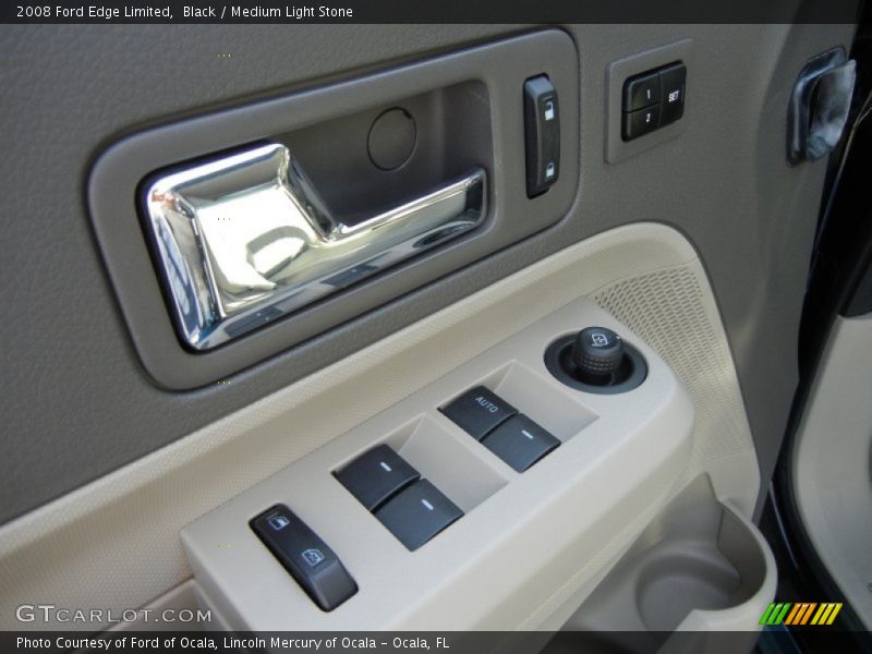 Black / Medium Light Stone 2008 Ford Edge Limited