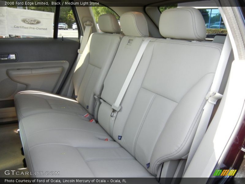 Black / Medium Light Stone 2008 Ford Edge Limited