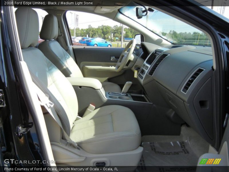 Black / Medium Light Stone 2008 Ford Edge Limited