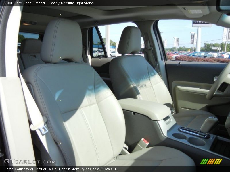 Black / Medium Light Stone 2008 Ford Edge Limited