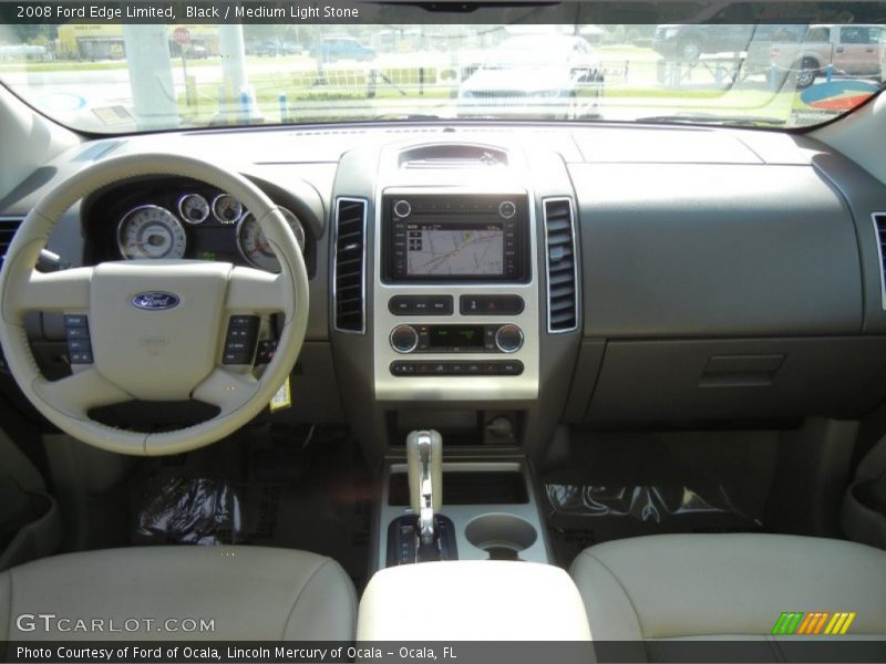 Black / Medium Light Stone 2008 Ford Edge Limited