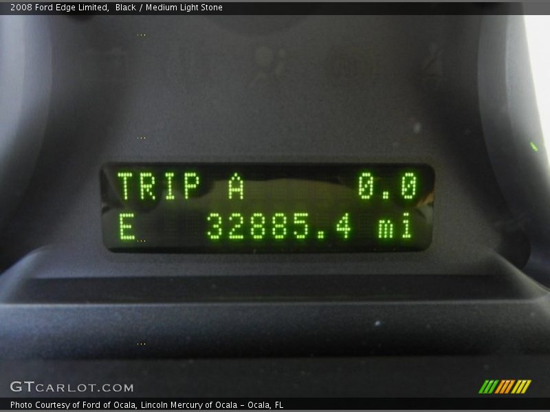 Black / Medium Light Stone 2008 Ford Edge Limited