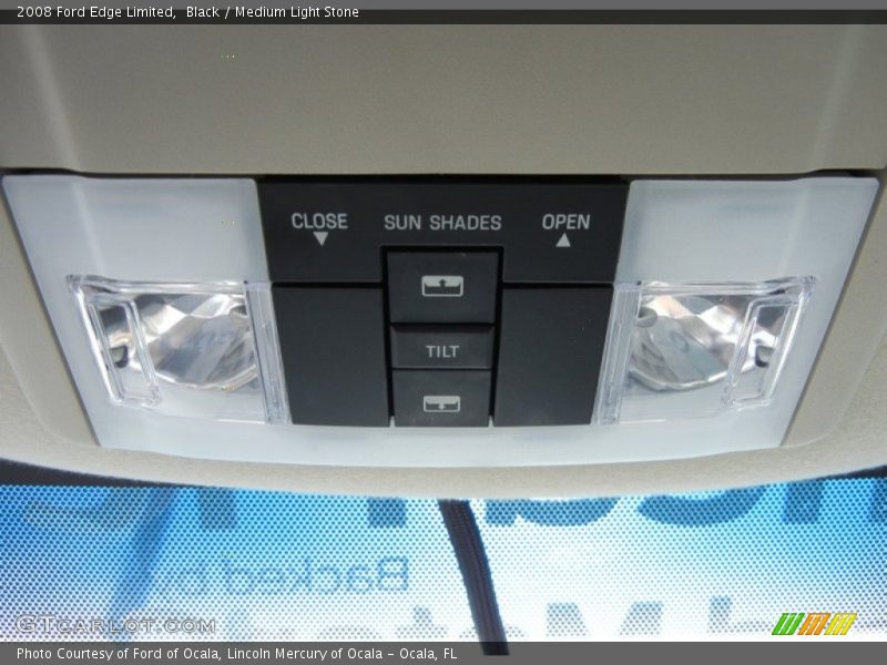 Black / Medium Light Stone 2008 Ford Edge Limited