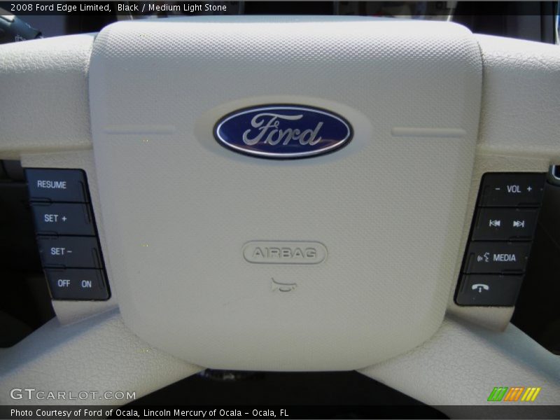 Black / Medium Light Stone 2008 Ford Edge Limited