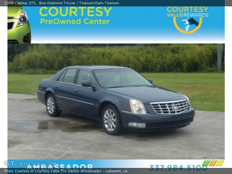 Blue Diamond Tricoat / Titanium/Dark Titanium 2008 Cadillac DTS