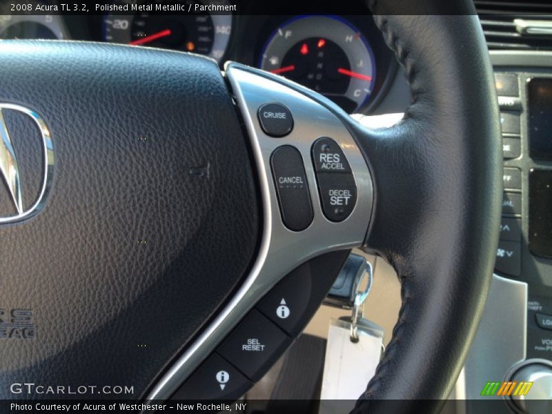 Polished Metal Metallic / Parchment 2008 Acura TL 3.2