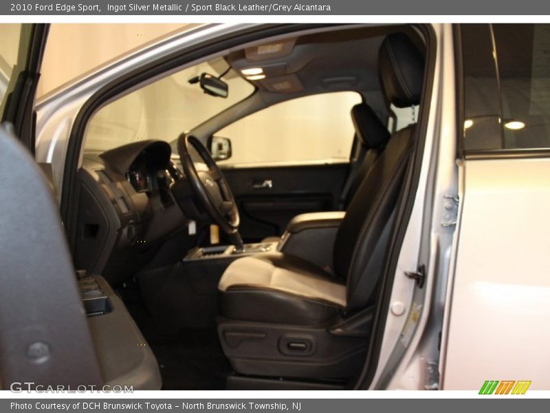 Ingot Silver Metallic / Sport Black Leather/Grey Alcantara 2010 Ford Edge Sport