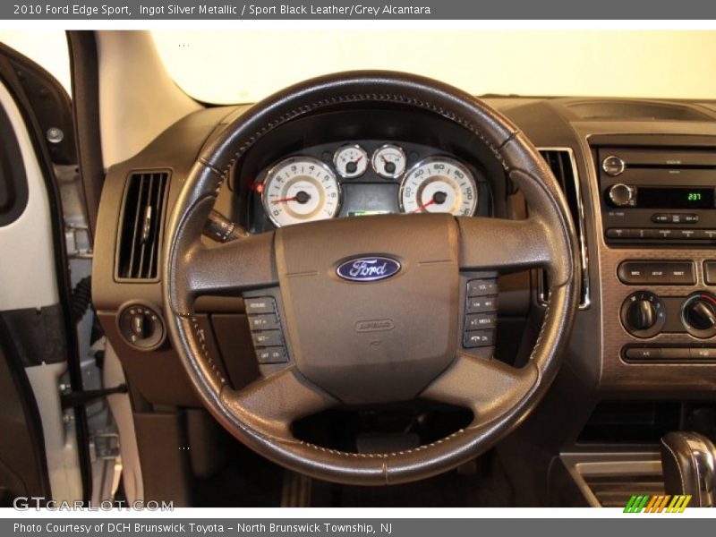 Ingot Silver Metallic / Sport Black Leather/Grey Alcantara 2010 Ford Edge Sport