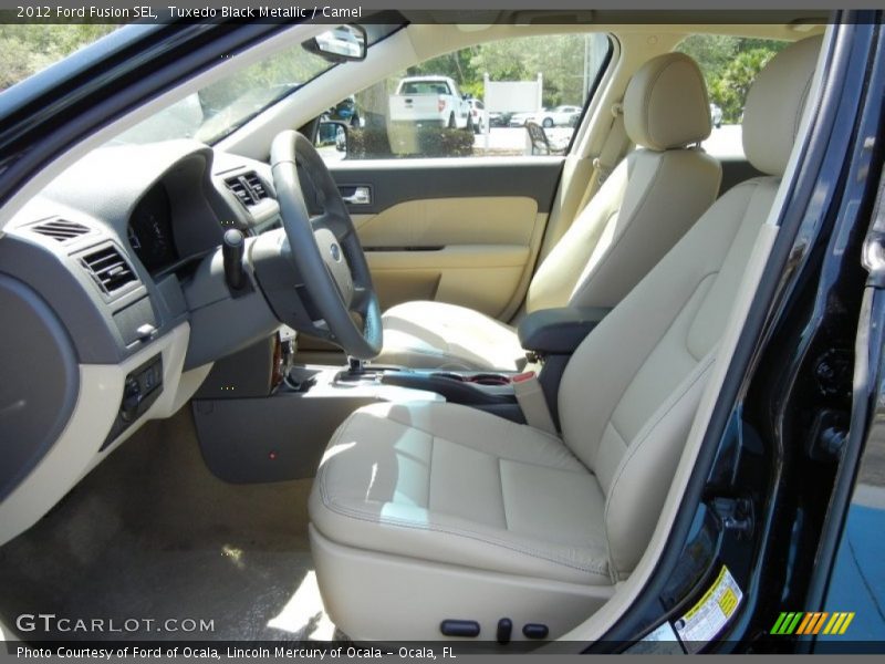 Tuxedo Black Metallic / Camel 2012 Ford Fusion SEL