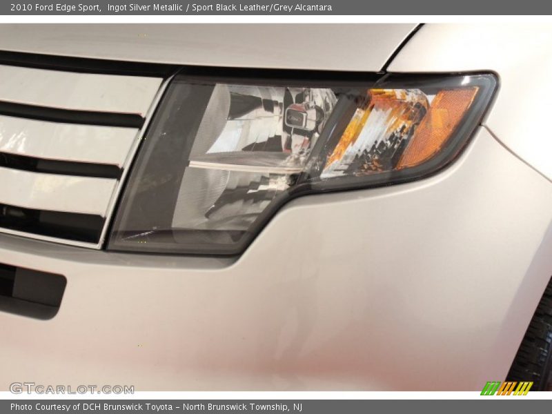 Ingot Silver Metallic / Sport Black Leather/Grey Alcantara 2010 Ford Edge Sport