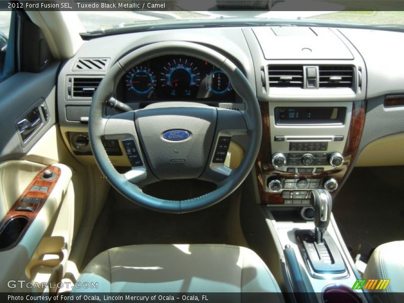 Tuxedo Black Metallic / Camel 2012 Ford Fusion SEL