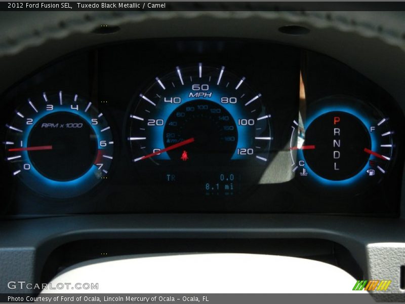 Tuxedo Black Metallic / Camel 2012 Ford Fusion SEL