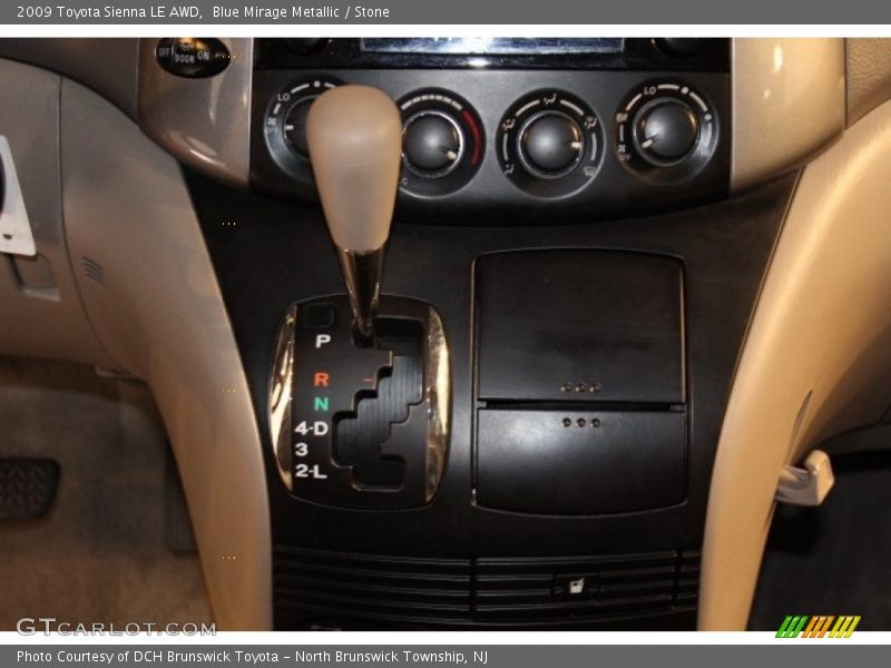 Blue Mirage Metallic / Stone 2009 Toyota Sienna LE AWD