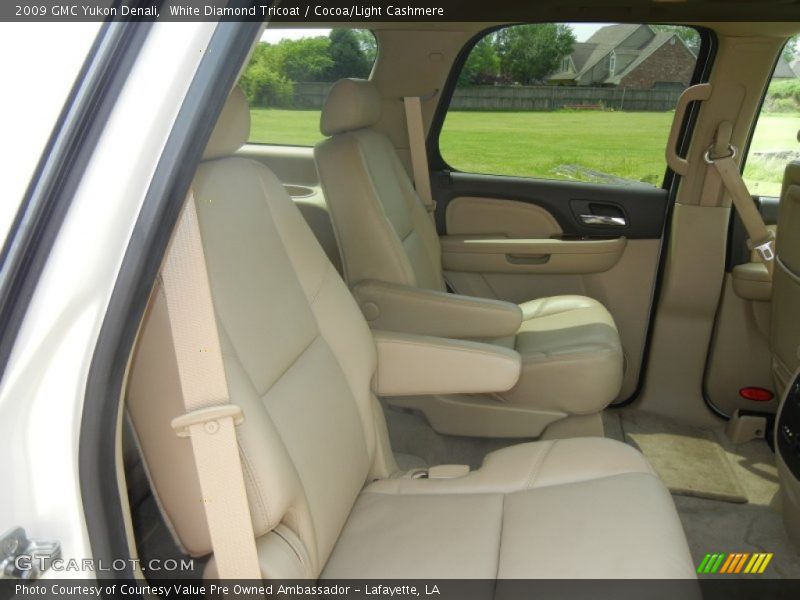 White Diamond Tricoat / Cocoa/Light Cashmere 2009 GMC Yukon Denali