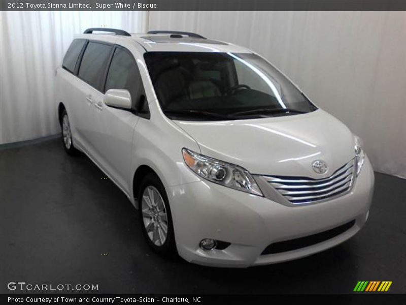 Super White / Bisque 2012 Toyota Sienna Limited