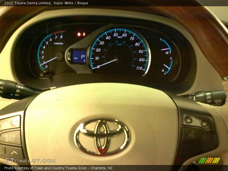 Super White / Bisque 2012 Toyota Sienna Limited