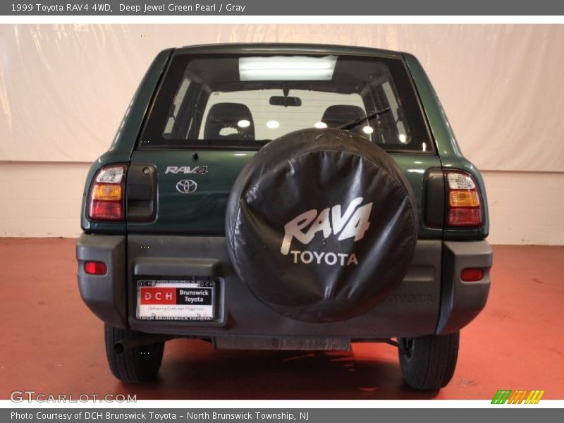 Deep Jewel Green Pearl / Gray 1999 Toyota RAV4 4WD