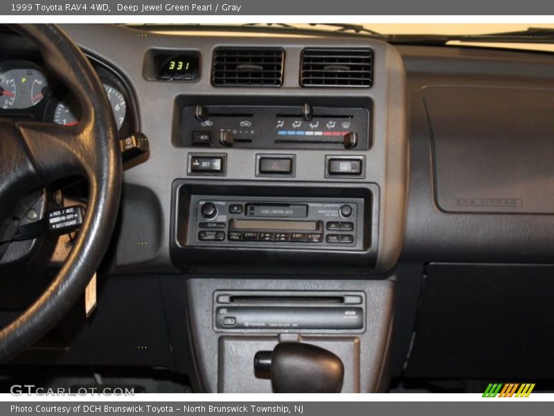 Deep Jewel Green Pearl / Gray 1999 Toyota RAV4 4WD