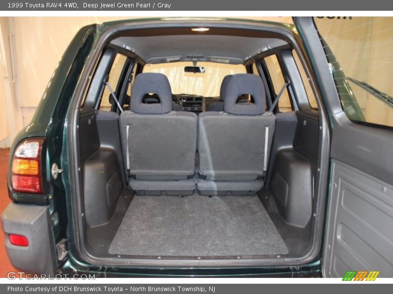 Deep Jewel Green Pearl / Gray 1999 Toyota RAV4 4WD