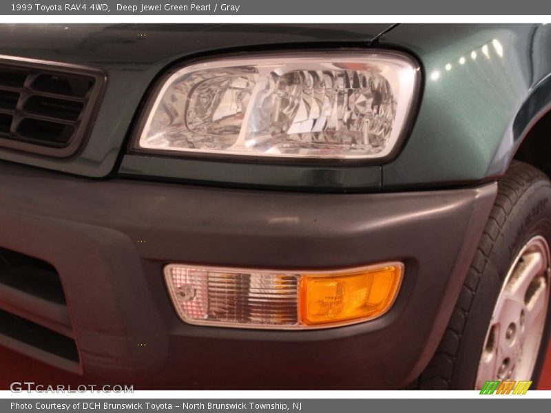 Deep Jewel Green Pearl / Gray 1999 Toyota RAV4 4WD