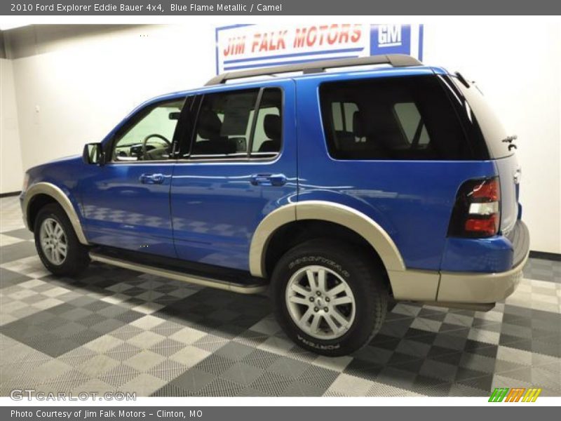 Blue Flame Metallic / Camel 2010 Ford Explorer Eddie Bauer 4x4