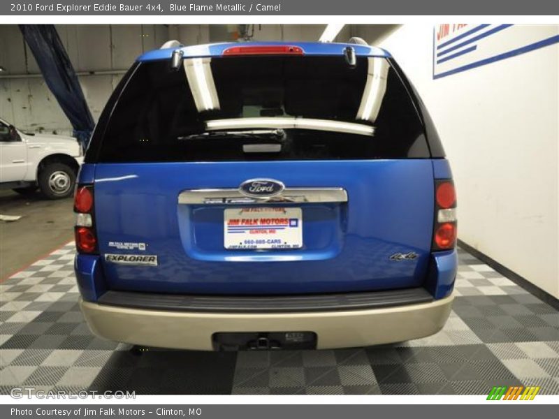 Blue Flame Metallic / Camel 2010 Ford Explorer Eddie Bauer 4x4