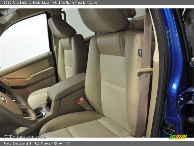 Blue Flame Metallic / Camel 2010 Ford Explorer Eddie Bauer 4x4