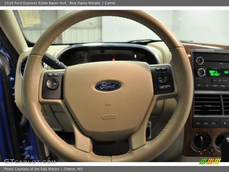 Blue Flame Metallic / Camel 2010 Ford Explorer Eddie Bauer 4x4