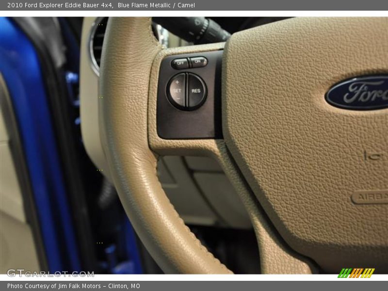 Blue Flame Metallic / Camel 2010 Ford Explorer Eddie Bauer 4x4